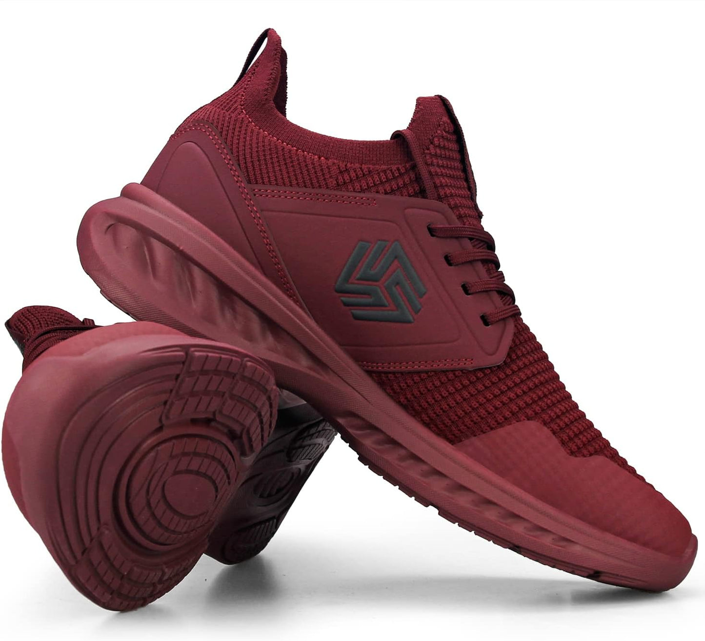 Giniros Mens Trainers Running Walking Shoes Lightweight Sport Athletic Gym Fitness Fashion Training Sneakers Casual Comfortable Breathable Flat Mesh Tennis Shoes Outdoor Jogging