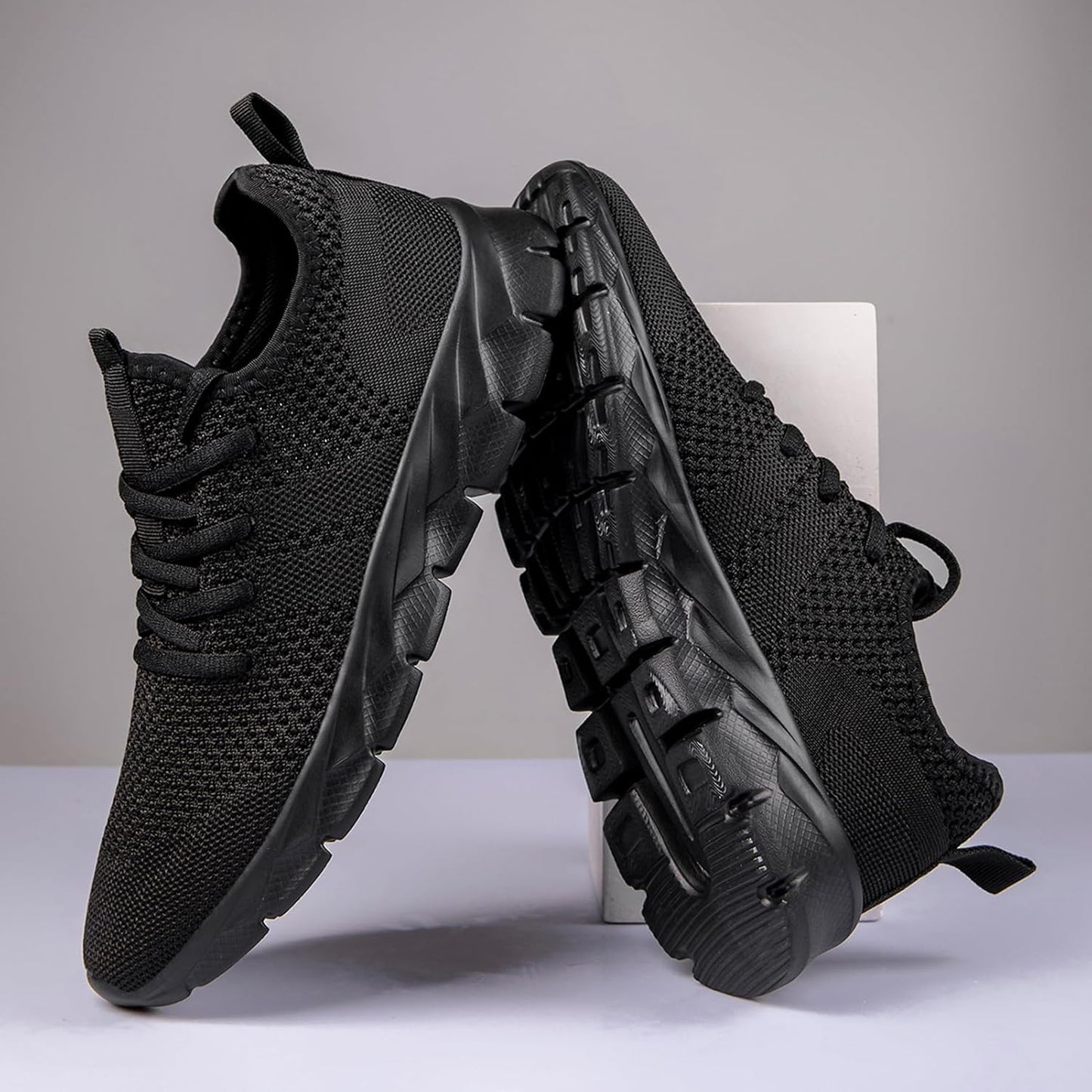 Oltyutc Mens Trainers Running Walking Mesh Slip On Shoes Lightweight Comfortable Badminton Gym Tennis Sneakers Athletic
