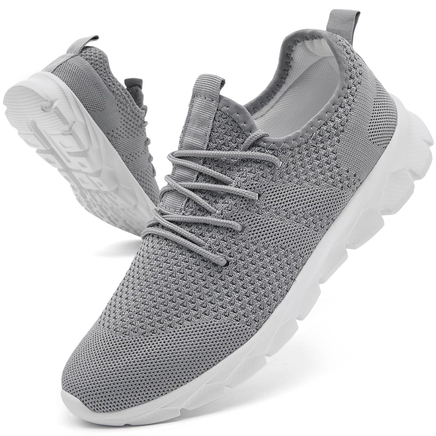 Oltyutc Mens Trainers Running Walking Mesh Slip On Shoes Lightweight Comfortable Badminton Gym Tennis Sneakers Athletic