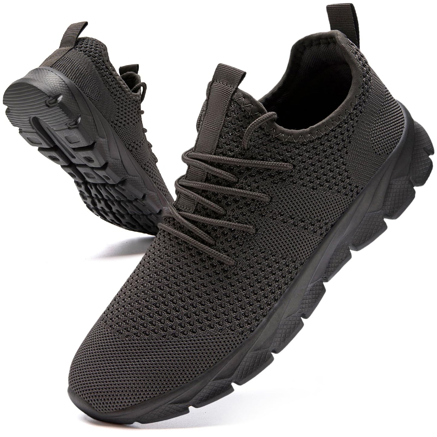 Oltyutc Mens Trainers Running Walking Mesh Slip On Shoes Lightweight Comfortable Badminton Gym Tennis Sneakers Athletic