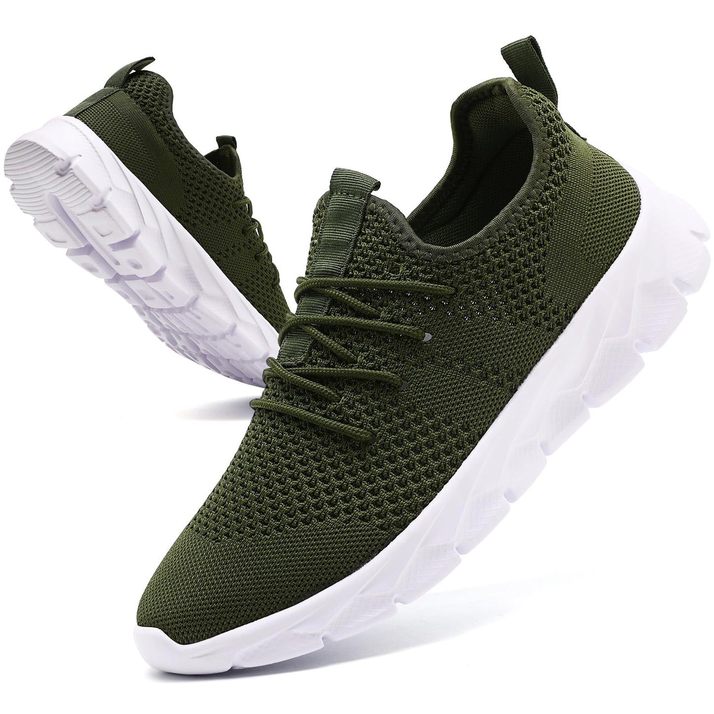 Oltyutc Mens Trainers Running Walking Mesh Slip On Shoes Lightweight Comfortable Badminton Gym Tennis Sneakers Athletic
