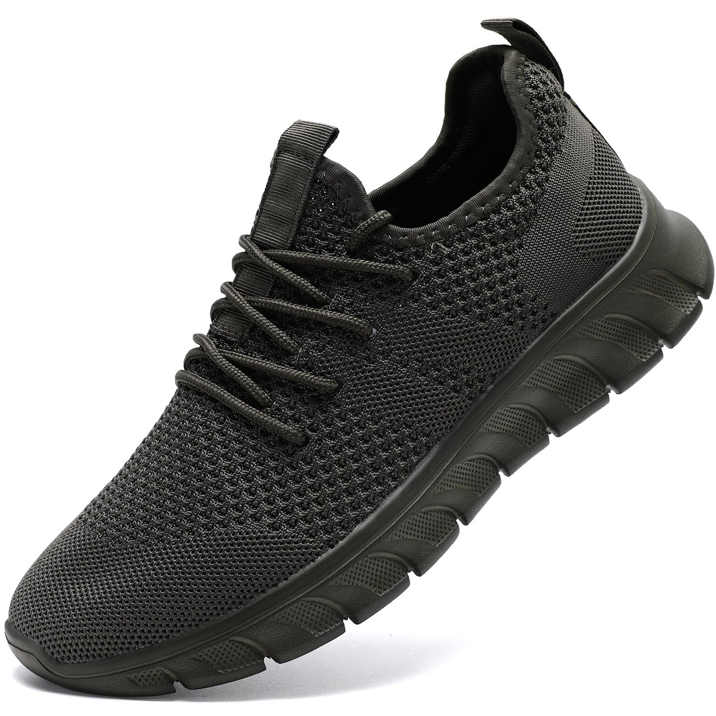 Mens Trainers Running Shoes Slip on Sneakers Tennis Gym Training Casual Workout Shoe